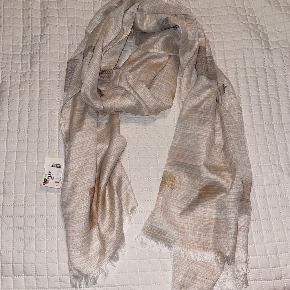 Long light fabric summer scarf